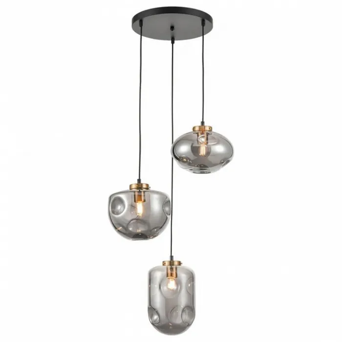 Подвесной светильник Vele Luce Alieno 654 VL5352P03 Цвет плафонов серый Цвет арматуры черный от ImperiumLoft