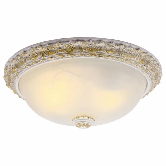 Накладной светильник Arte Lamp Torta A7122PL-2WG Цвет арматуры золото Цвет плафонов белый от ImperiumLoft