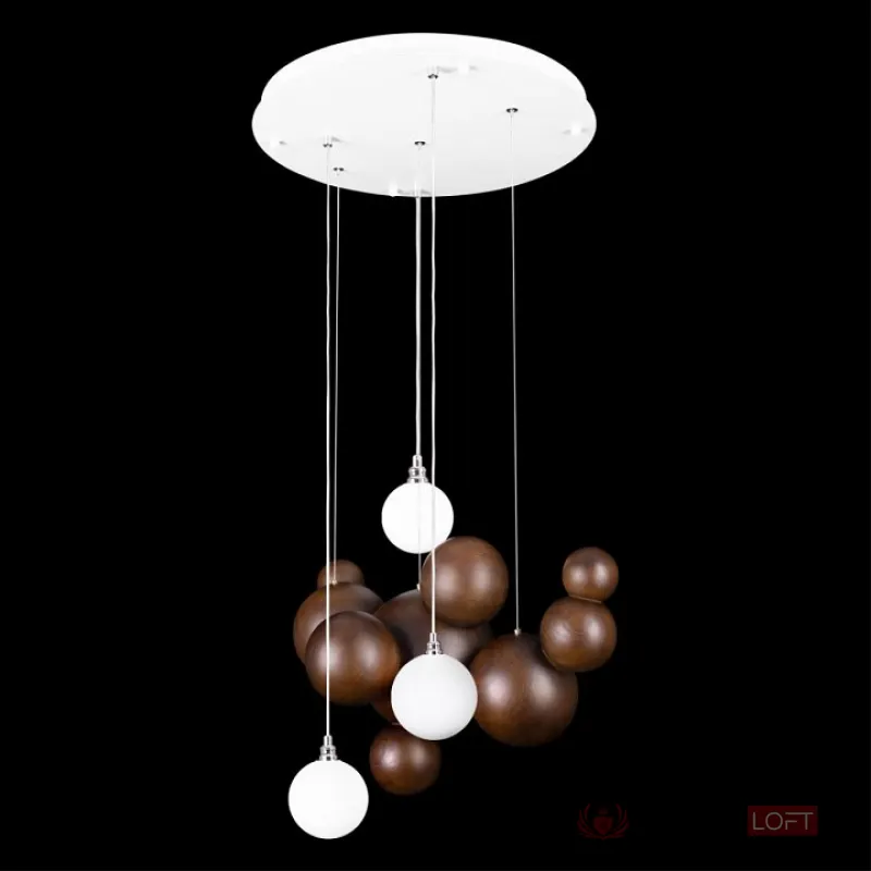 Подвесная люстра Loft it Ginger 10161 Dark wood от ImperiumLoft