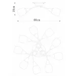 Потолочная люстра Arte Lamp Penny A2701PL-9CC 