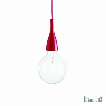 Подвесной светильник Ideal Lux Minimal MINIMAL SP1 ROSSO Цвет арматуры красный Цвет плафонов прозрачный