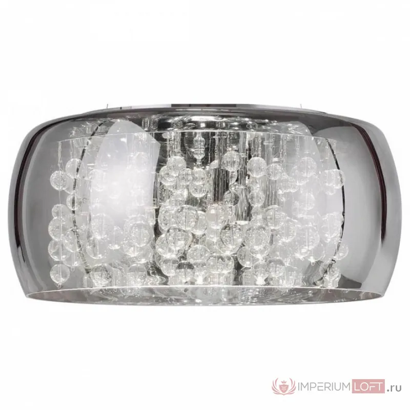 Подвесной светильник Ideal Lux Audi 'AUDI-80 SP8 FUME''' Цвет арматуры хром Цвет плафонов серый от ImperiumLoft