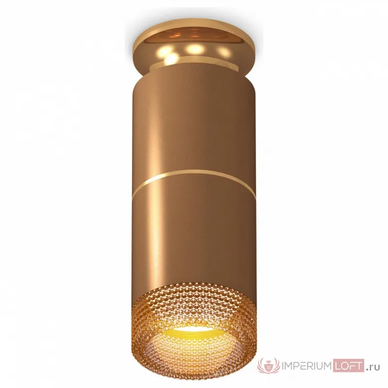 Накладной светильник Ambrella Techno Spot 224 XS6304191 Цвет арматуры золото Цвет плафонов коричневый от ImperiumLoft