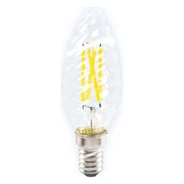 Лампа светодиодная Ambrella Filament E14 6Вт 4200K 202124 Цвет арматуры коричневый Цвет плафонов белый от ImperiumLoft