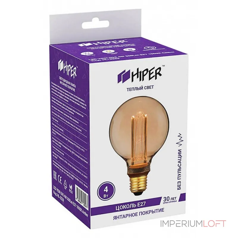 Лампа светодиодная Hiper VEIN E27 4Вт 1800K HL-2229