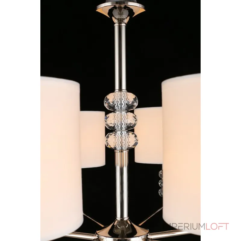 Подвесная люстра Aployt Franula APL.724.03.08 Цвет арматуры никель Цвет плафонов белый от ImperiumLoft