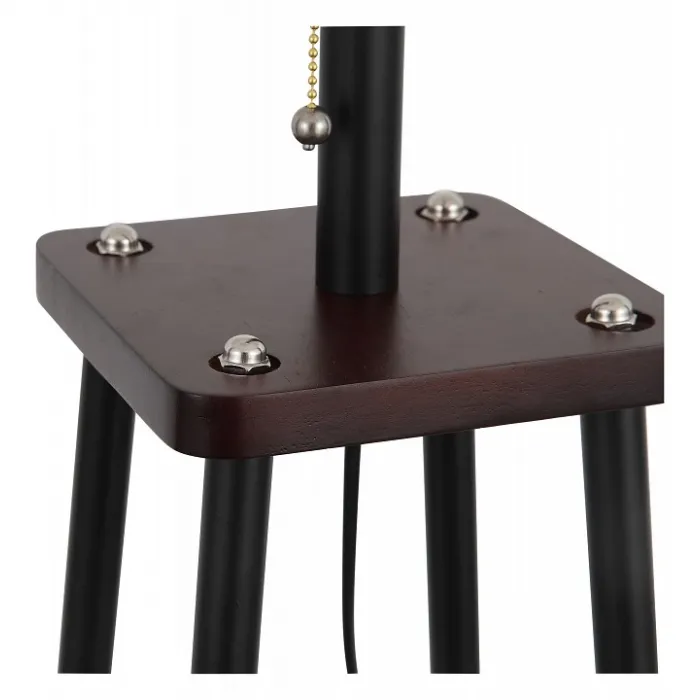 Торшеры с полкой ST-Luce Menola SLE302.405.01 Цвет арматуры коричневый Цвет плафонов кремовый от ImperiumLoft