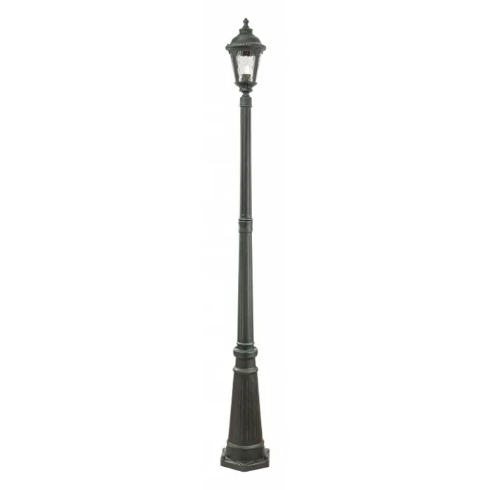 Фонарный столб Maytoni Goiri O030FL-01GN Цвет арматуры зеленый Цвет плафонов прозрачный от ImperiumLoft