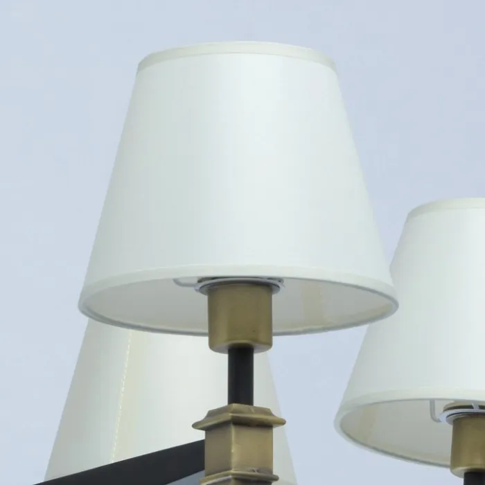 Люстра на штанге MW-Light ДельРей 700013408 Цвет арматуры бронза Цвет плафонов белый от ImperiumLoft