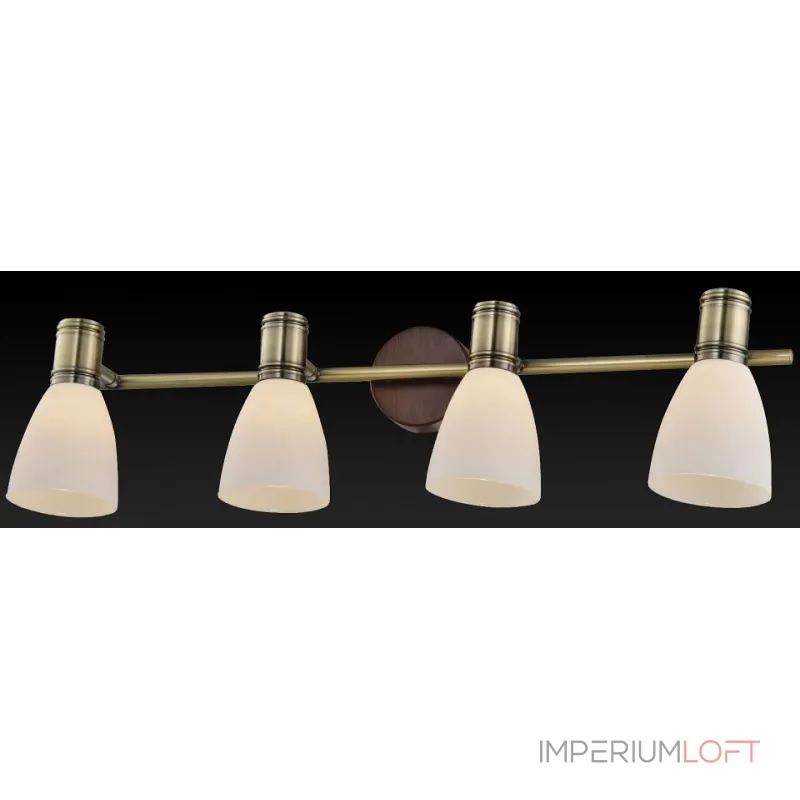 Спот TopLight Sharyl TL3720Y-04BB Цвет арматуры бронза Цвет плафонов белый
