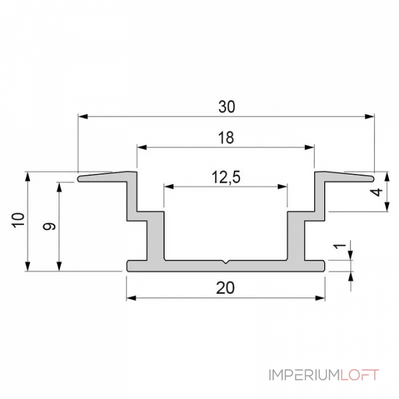 Профиль накладной Deko-Light 975720 Профиль накладной Deko-Light 975720