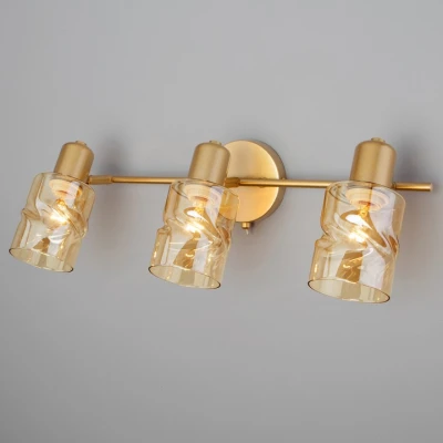 Настенный светильник со стеклянными плафонами 20120/3 перламутровое золото