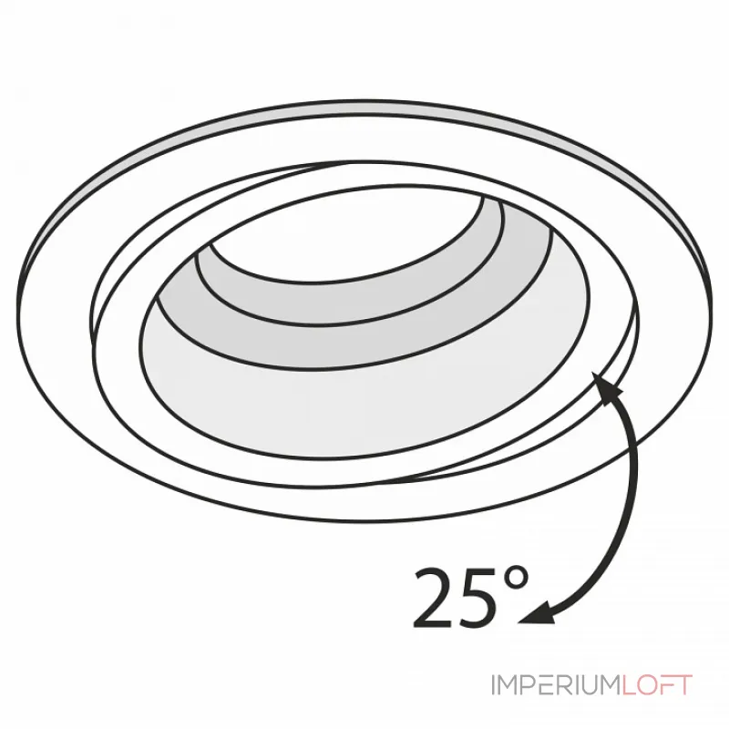 Встраиваемый светильник Maytoni Akron DL025-2-01W Цвет арматуры белый