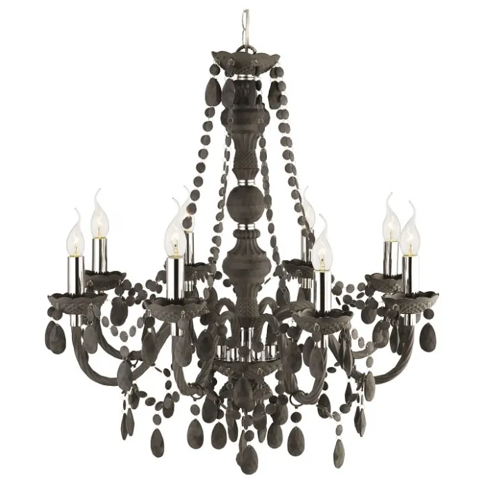 Подвесная люстра Arte Lamp Morris A8888LM-8GY Цвет арматуры хром Цвет плафонов серый от ImperiumLoft