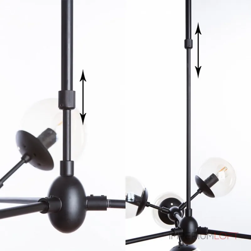 Люстра на штанге Arte Lamp 1664 A1664SP-12BK Люстра на штанге Arte Lamp 1664 A1664SP-12BK