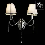 Бра Arte Lamp Logico A1035AP-2CC Цвет арматуры хром Цвет плафонов белый