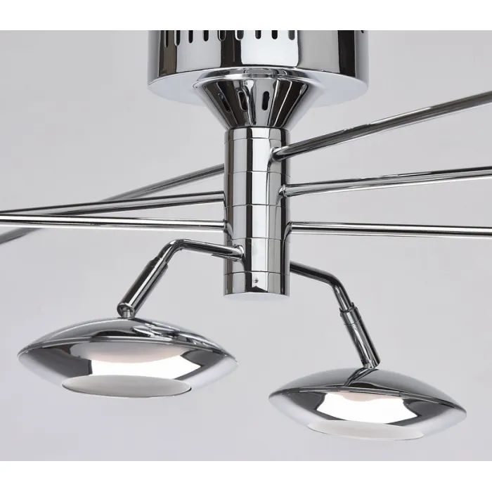 Люстра на штанге MW-Light Гэлэкси 7 632013508 Цвет арматуры хром Цвет плафонов хром от ImperiumLoft