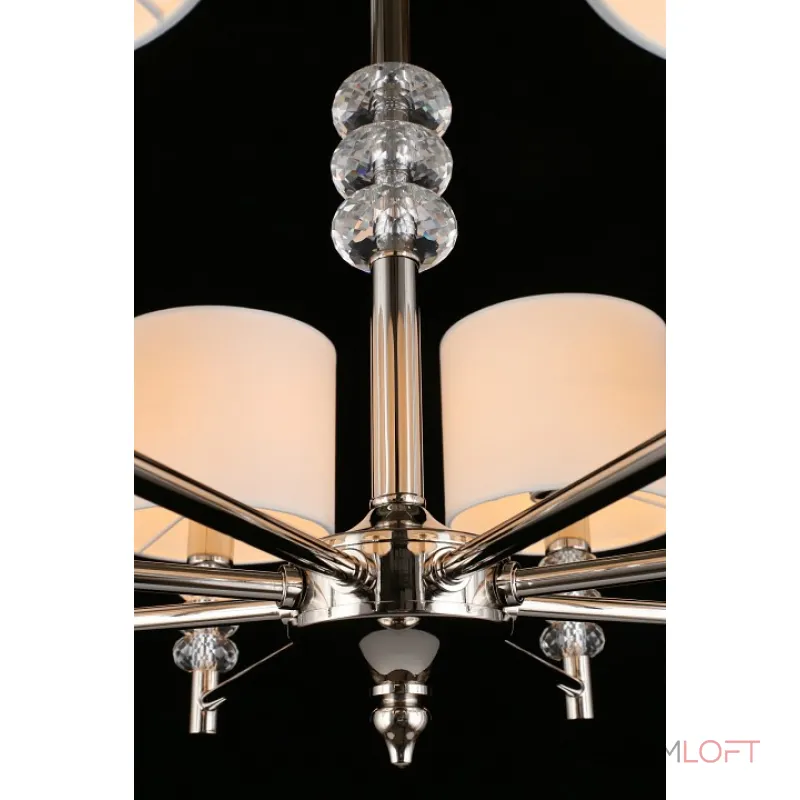Подвесная люстра Aployt Franula APL.724.03.08 Цвет арматуры никель Цвет плафонов белый от ImperiumLoft