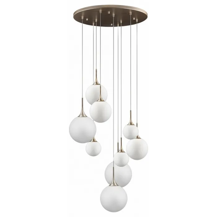 Подвесной светильник Lightstar Globo 813093 Цвет плафонов белый Цвет арматуры золото от ImperiumLoft