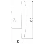 Настенный светильник Elektrostandard Mini Disc Mini Disc черный жемчуг (MRL LED 1126)