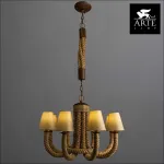 Подвесная люстра Arte Lamp Corda A8958LM-8BR Цвет арматуры коричневый Цвет плафонов коричневый от ImperiumLoft
