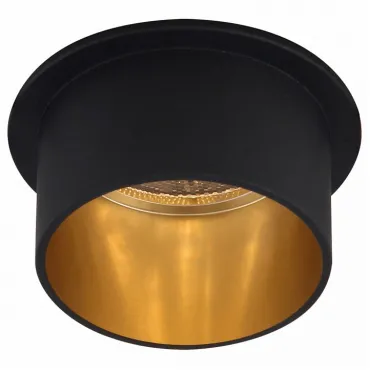 Встраиваемый светильник Feron Saffit 29733 Цвет арматуры черный Цвет плафонов золото