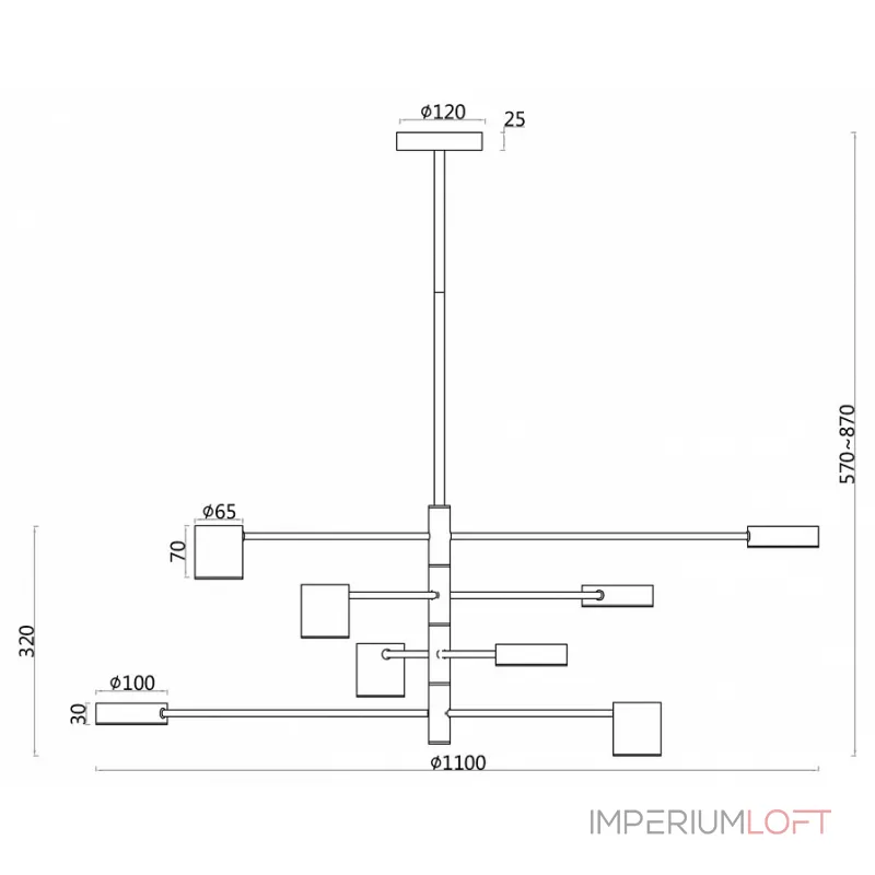 Подвесной светильник F-promo Ducan 3094-8P Подвесной светильник F-promo Ducan 3094-8P