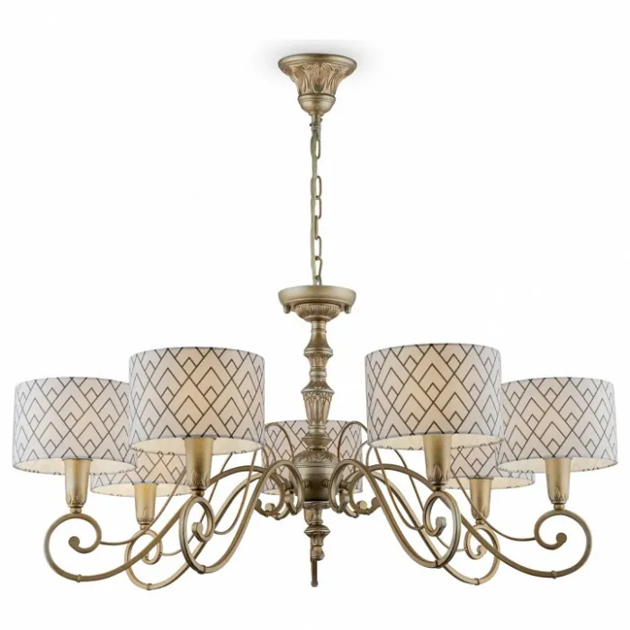 Подвесная люстра Lamp4You Modern 9 E3-07-H-LMP-Y-16 Цвет арматуры золото Цвет плафонов черно-белый от ImperiumLoft
