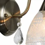 Бра Arte Lamp A1658AP-1AB Цвет арматуры бронза Цвет плафонов прозрачный