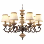 Подвесная люстра Arte Lamp Cherish A9575LM-7AB Цвет арматуры бронза Цвет плафонов белый от ImperiumLoft