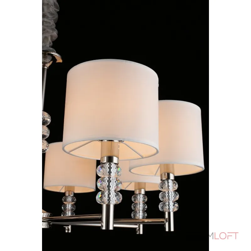 Подвесная люстра Aployt Franula APL.724.03.08 Цвет арматуры никель Цвет плафонов белый от ImperiumLoft