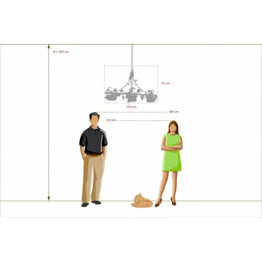 Подвесной светильник MW-Light Букет 9 421014203 от ImperiumLoft