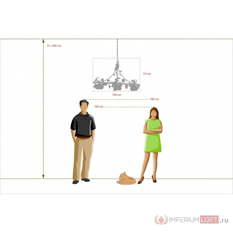 Подвесной светильник MW-Light Букет 9 421014203 от ImperiumLoft