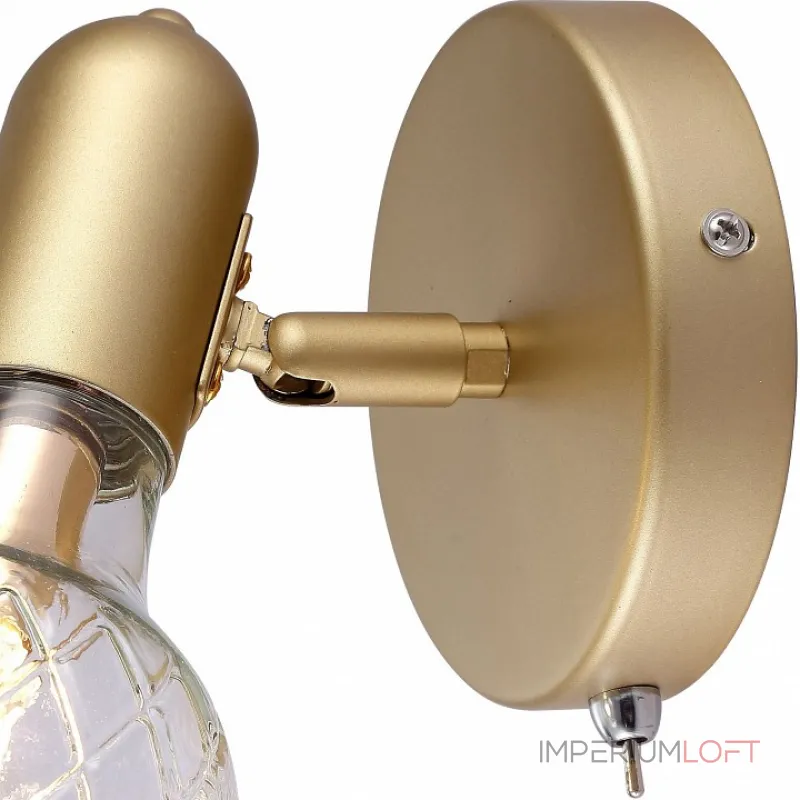 Бра Arte Lamp 8040 A8040AP-1SG Цвет арматуры золото Цвет плафонов прозрачный