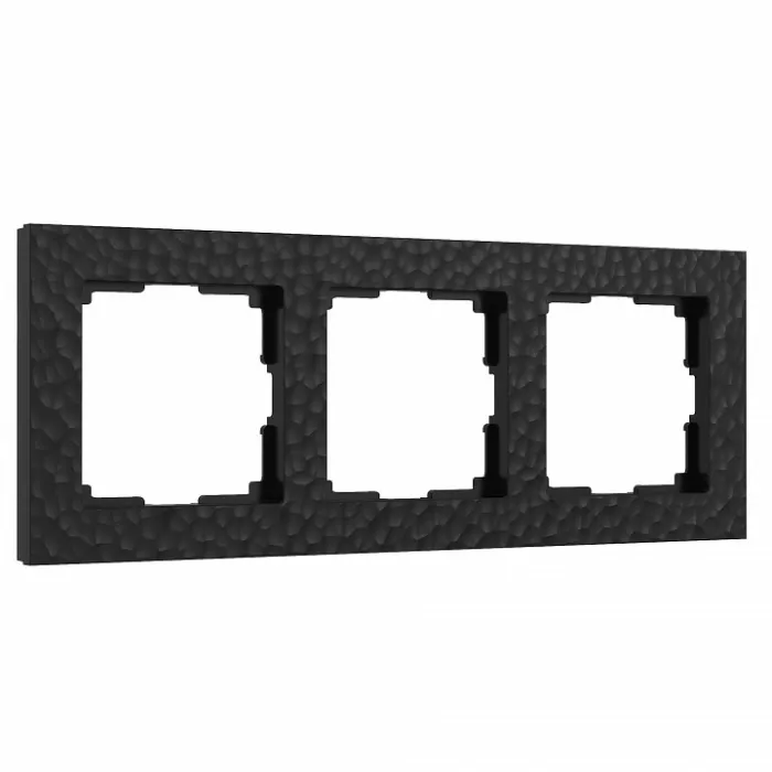 Рамка на 3 поста Werkel W0032408 (черный) Цвет арматуры черный от ImperiumLoft