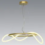 Подвесной светильник Lussole Loft River LSP-8366 Цвет плафонов белый Цвет арматуры золото от ImperiumLoft
