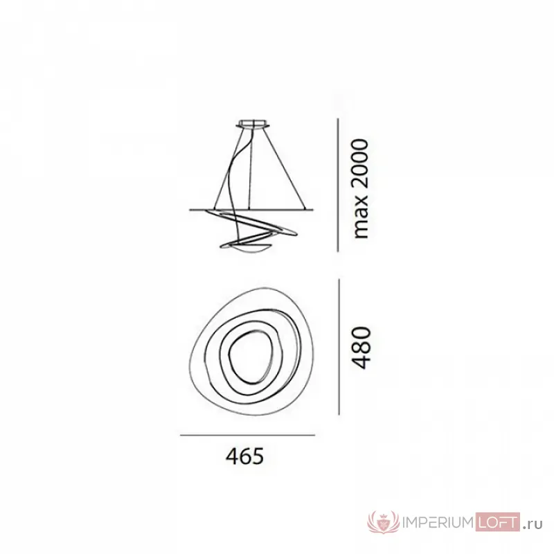 Подвесной светильник Artemide 1249020A от ImperiumLoft