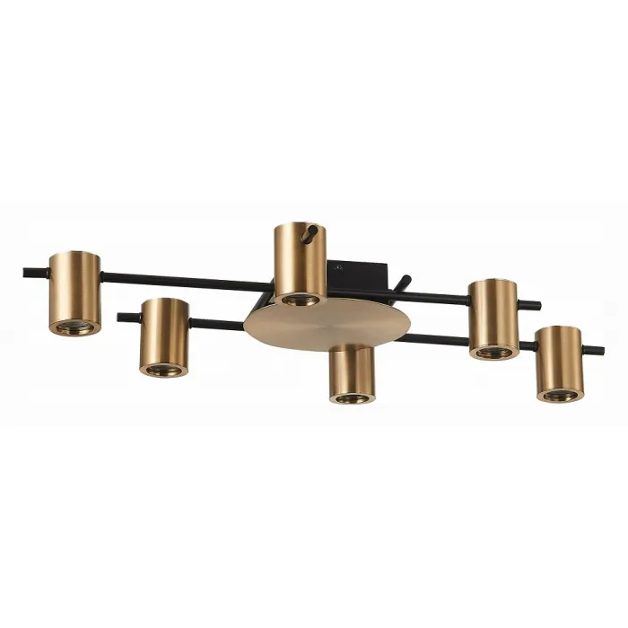 Потолочная люстра ST-Luce Veroli SL1207.402.06 Цвет плафонов латунь Цвет арматуры черный от ImperiumLoft
