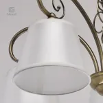 Люстра на штанге DeMarkt City Моника 1 372012505 Цвет плафонов белый Цвет арматуры бронза от ImperiumLoft