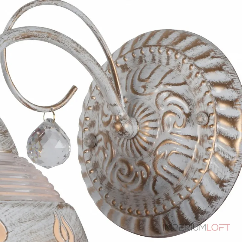 Бра Arte Lamp Sicilia A9106AP-1WG Цвет арматуры золото Цвет плафонов золото Бра Arte Lamp Sicilia A9106AP-1WG Цвет арматуры золото Цвет плафонов золото