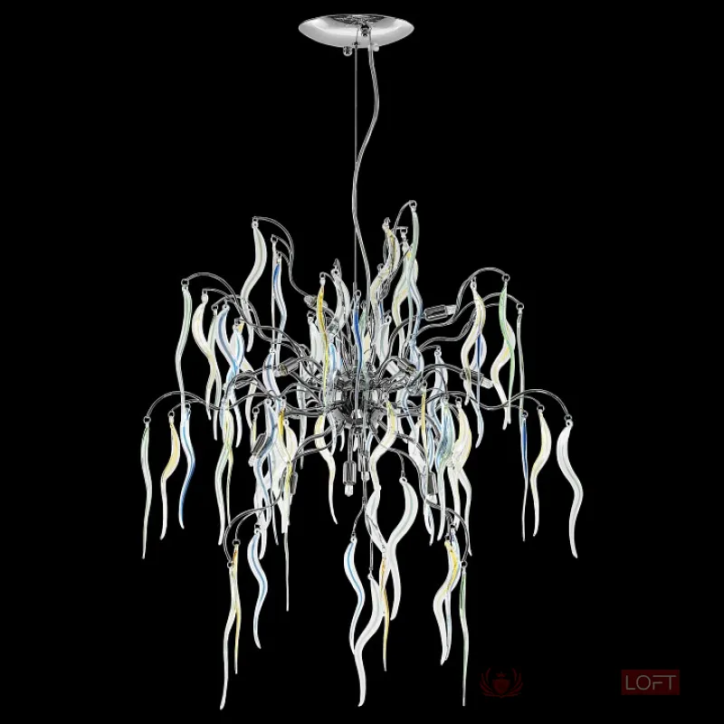 Подвесная люстра Lightstar Mocco 792154 Цвет арматуры хром Цвет плафонов желтый от ImperiumLoft