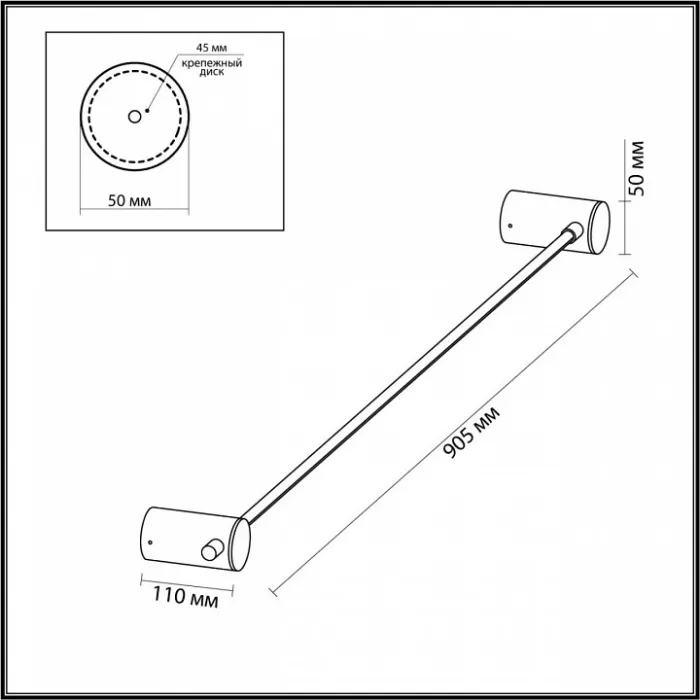 Накладной светильник Odeon Light Dalia 4395/8WL от ImperiumLoft
