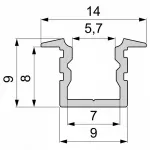 Профиль накладной  Deko-Light ET-02-05 975183 Цвет арматуры черный от ImperiumLoft