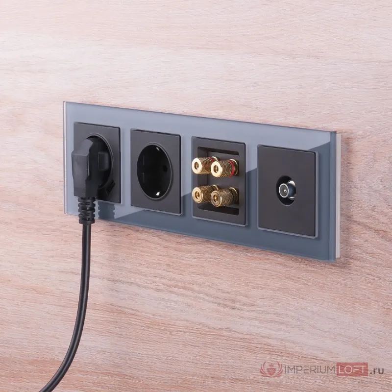 Рамка на 4 поста Werkel Favorit (серый) W0041115 от ImperiumLoft