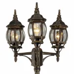 Фонарный столб Arte Lamp Atlanta A1047PA-3BN Цвет арматуры бронза Цвет плафонов прозрачный