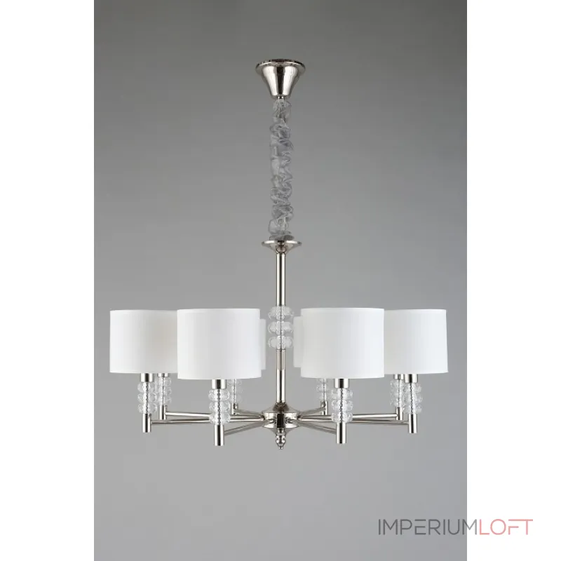 Подвесная люстра Aployt Franula APL.724.03.08 Цвет арматуры никель Цвет плафонов белый от ImperiumLoft