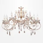 Подвесная люстра Eurosvet Galatea 10009/12 белый с золотом от ImperiumLoft
