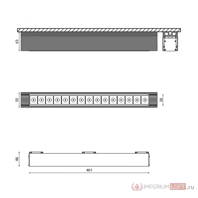Накладной светильник DesignLed SY SY-601223-BL-25-NW от ImperiumLoft