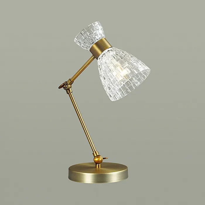 Настольная лампа декоративная Lumion Jackie 3704/1T Цвет арматуры бронза Цвет плафонов прозрачный от ImperiumLoft
