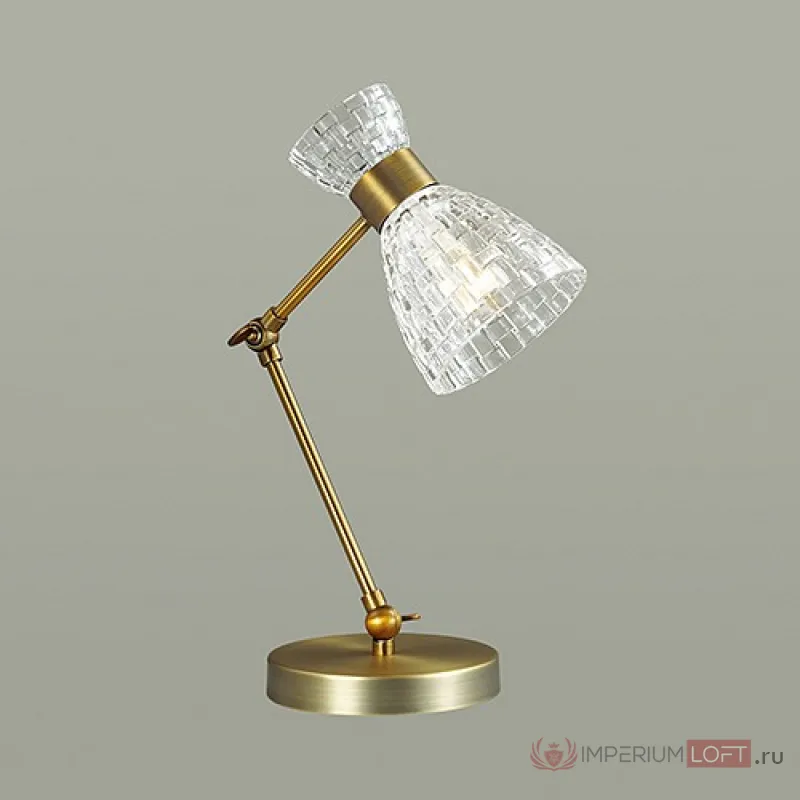 Настольная лампа декоративная Lumion Jackie 3704/1T Цвет арматуры бронза Цвет плафонов прозрачный от ImperiumLoft